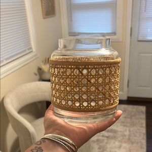 Ashland Natural Woven Glass Vase